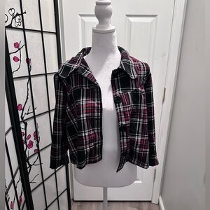 Plaid jacket size M